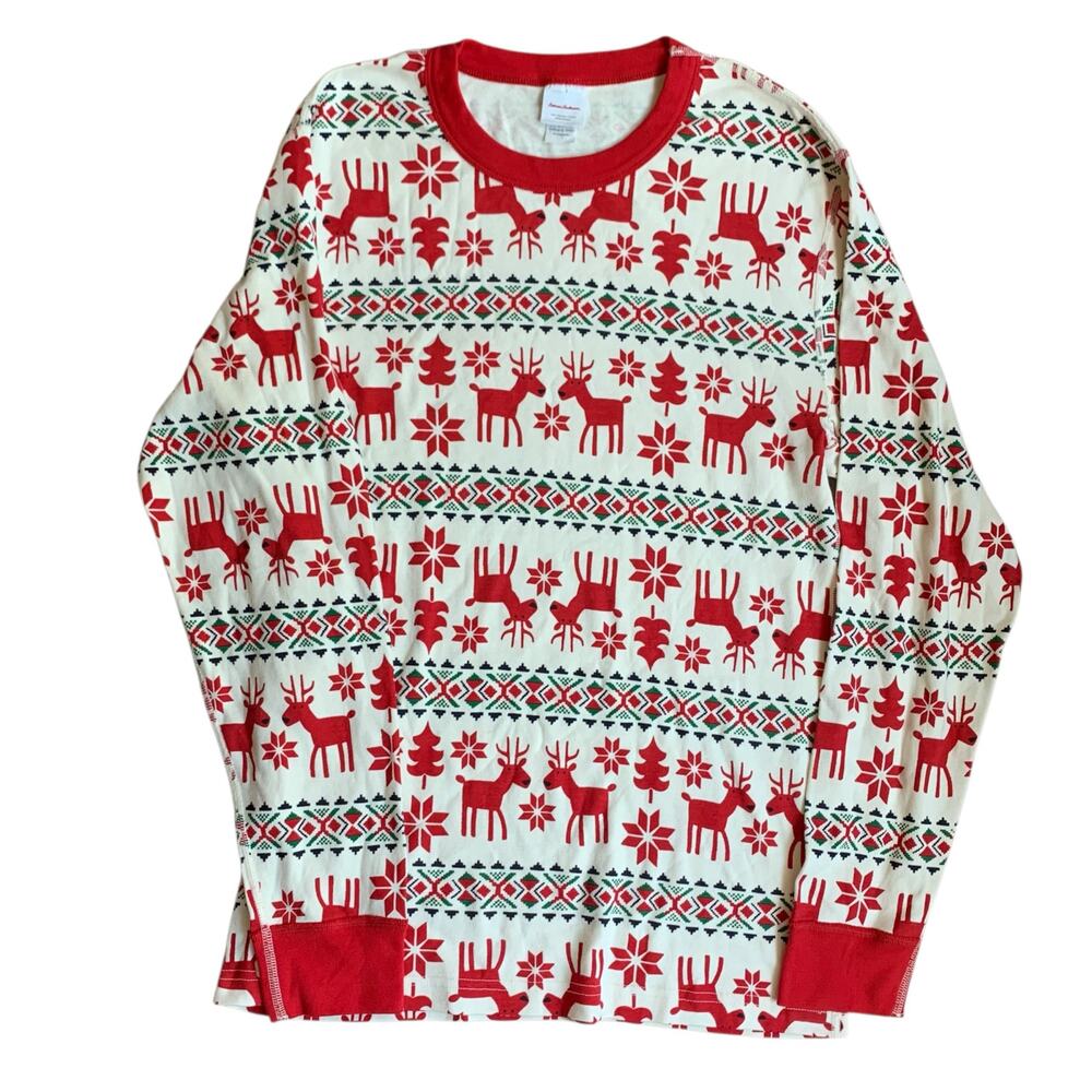 Hanna Andersson Dear Deer Pajama Shirt (L)